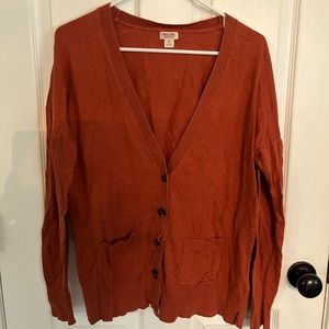 Mossimo Brand Cardigan - Pumpkin orange - size Large - good used condition